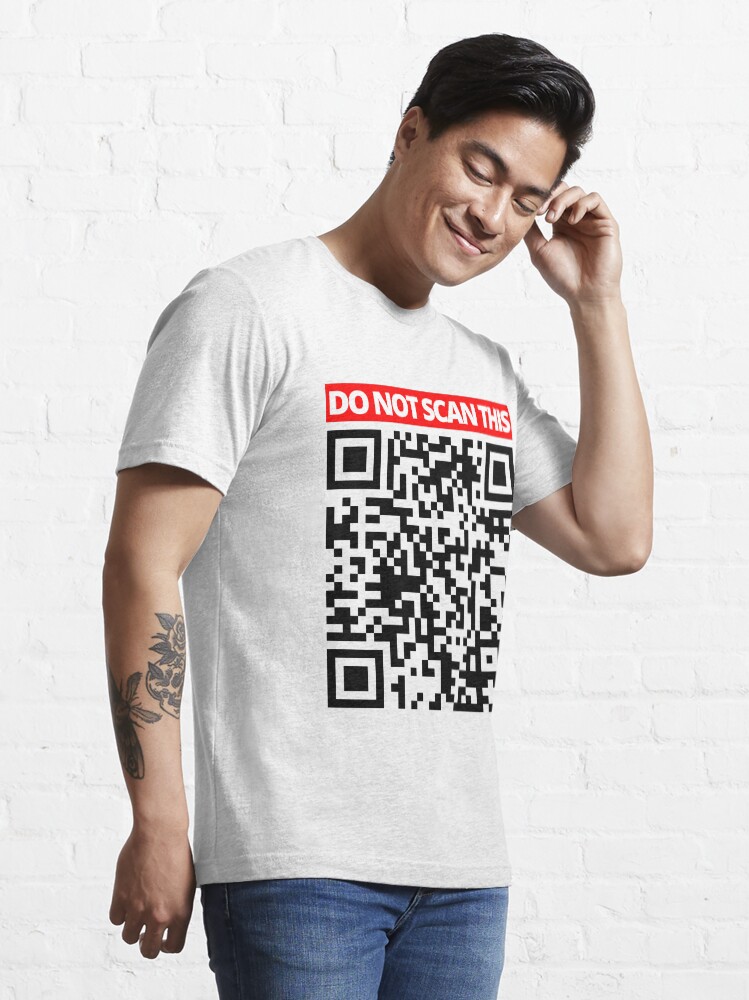 SCAN this Prank Rick roll  video never gonna give you up QR code  Sticker for Sale by rednumberone