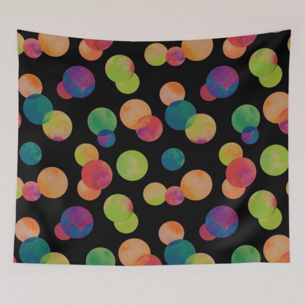 Item preview, polka dots watercolor multicolor pattern designed and sold by cutecrazytshirt.