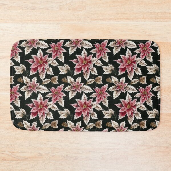 Item preview, Vintage Florals Christmas Poinsettia Watercolor  designed and sold by VintageFlorals.