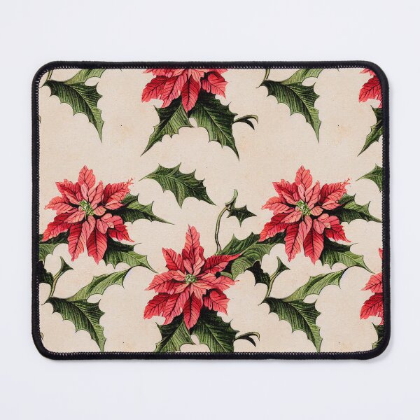 Item preview, Vintage Florals Christmas Poinsettia Watercolor  designed and sold by VintageFlorals.