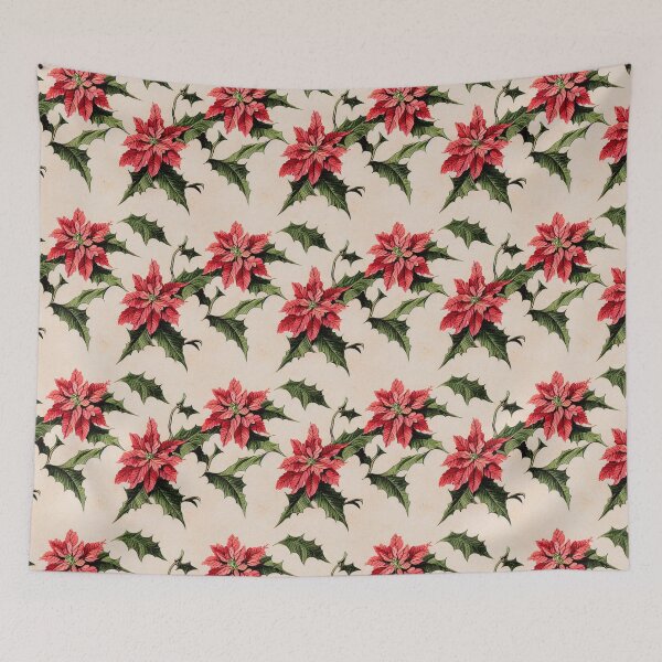 Item preview, Vintage Florals Christmas Poinsettia Watercolor  designed and sold by VintageFlorals.