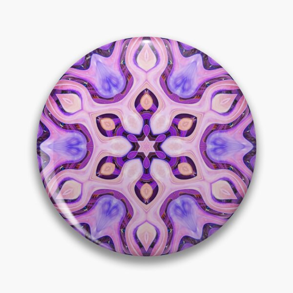 Item preview, Boho Vibes Abstract Mandala Maximalism Hippie Style Eclectic Mix of Purple Blue Pink Lilac 9 of 16 designed and sold by Beachy.