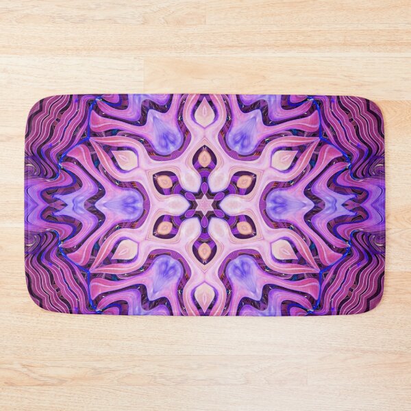 Item preview, Boho Vibes Abstract Mandala Maximalism Hippie Style Eclectic Mix of Purple Blue Pink Lilac 9 of 16 designed and sold by Beachy.