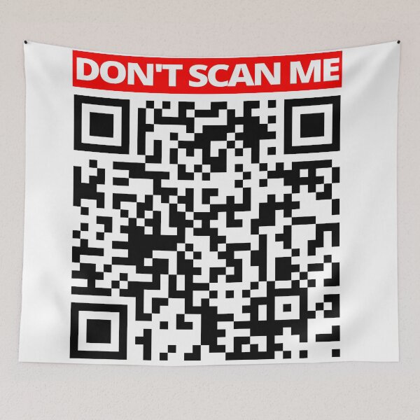 Item preview, Don’t Scan Me Rick roll Youtube video never gonna give you up QR code designed and sold by rednumberone.