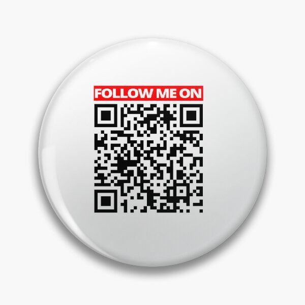 Item preview, Follow Me On Rick roll Youtube video never gonna give you up QR code designed and sold by rednumberone.