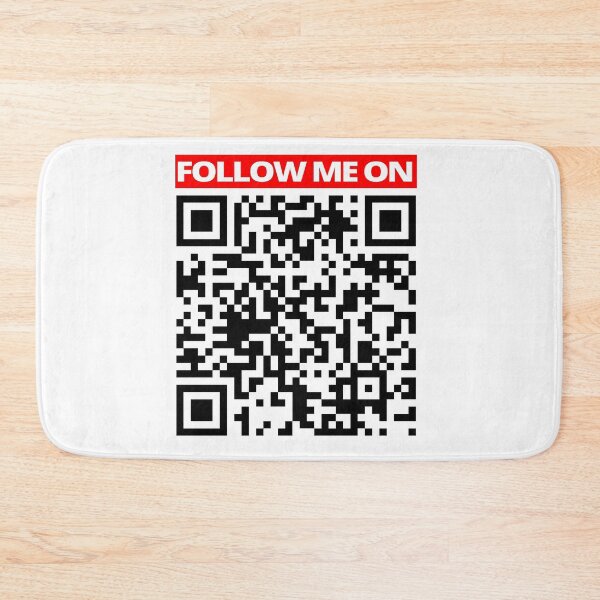 Item preview, Follow Me On Rick roll Youtube video never gonna give you up QR code designed and sold by rednumberone.