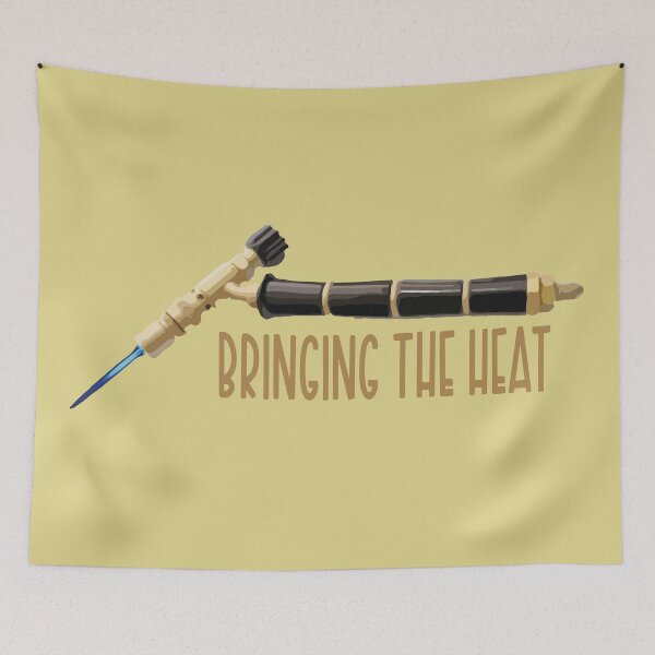 Item preview, Bringing the heat jewelry torch soldering tools metalsmith humor meme t-shirt designed and sold by MetalicBabe.
