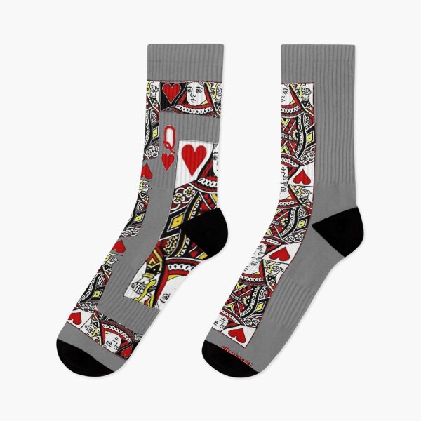 Item preview, GREY COLOR ART CASINO RED QUEEN  CARDS DESIGN designed and sold by sharlesart.