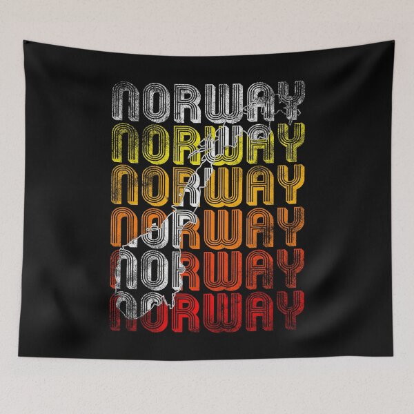 Item preview, Retro Norway Map designed and sold by Mila1946.