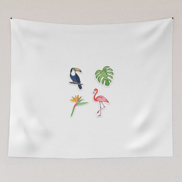 Aperçu de l'œuvre Oiseaux & Plantes créée et vendue par nerdpins.