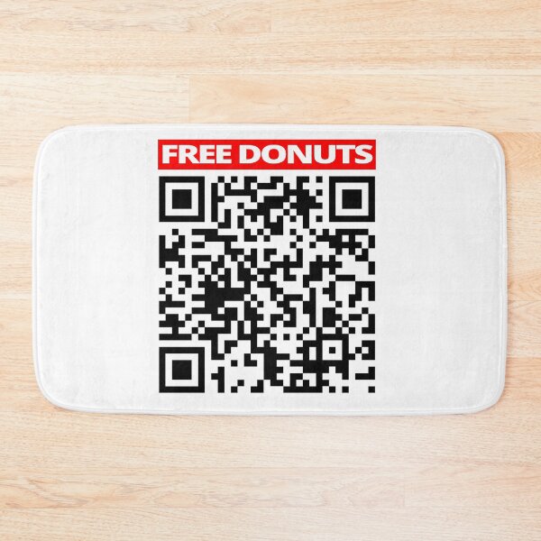 Item preview, Free DONUTS Prank Rick roll Youtube video never gonna give you up QR code designed and sold by rednumberone.