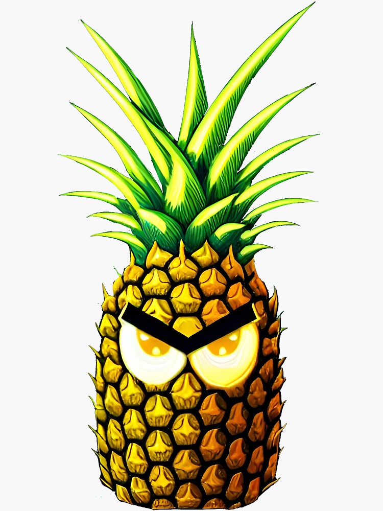 "angry pineapple baby" Sticker for Sale by slimankun Redbubble