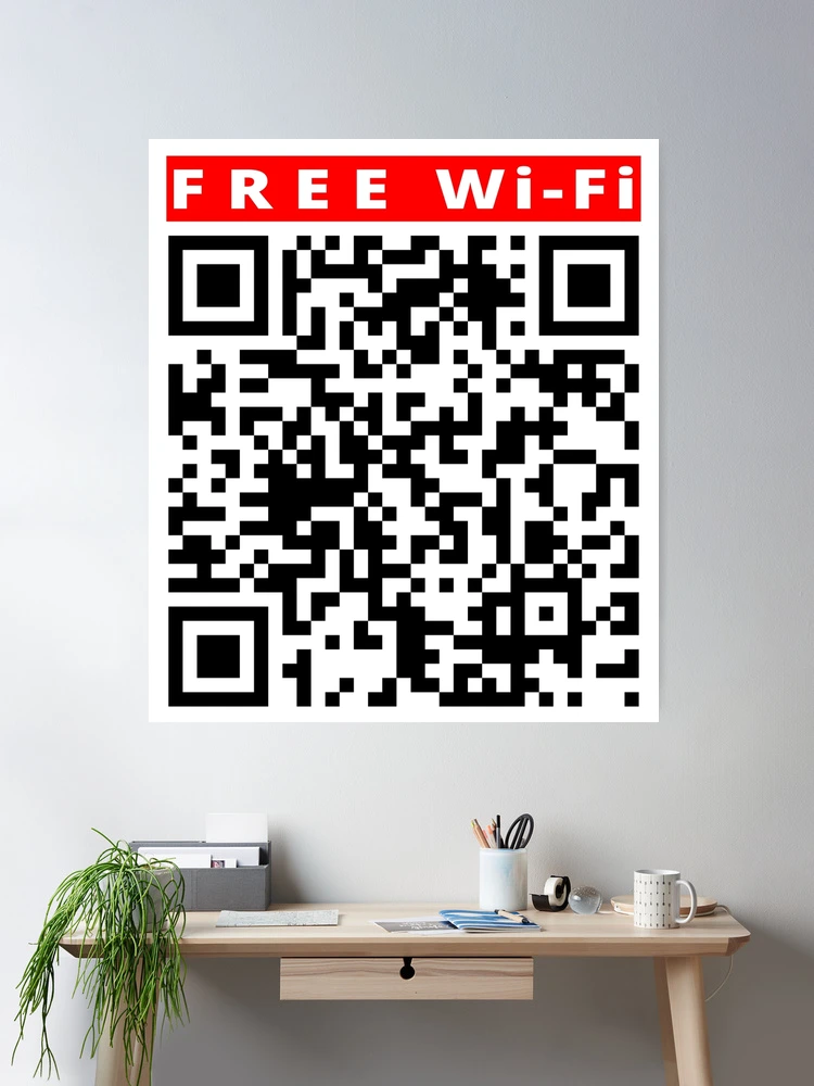 Wifi Code Rickroll Rick Roll Funny Gag Cross Stitch (Download Now) 