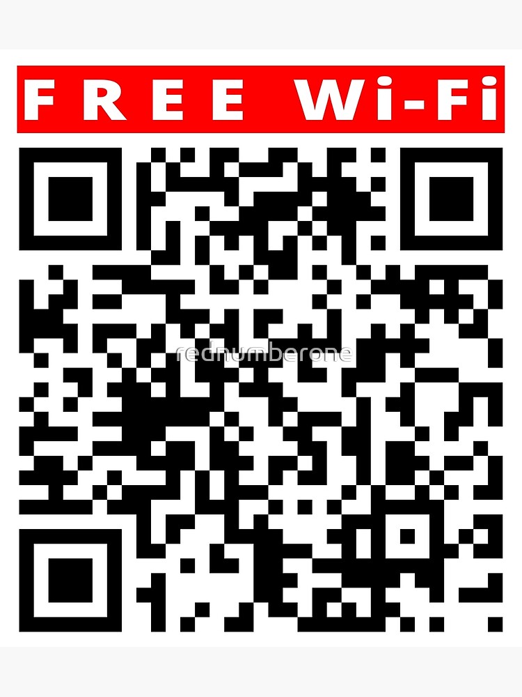 QR-code WIFI password (rickroll) by Boogie