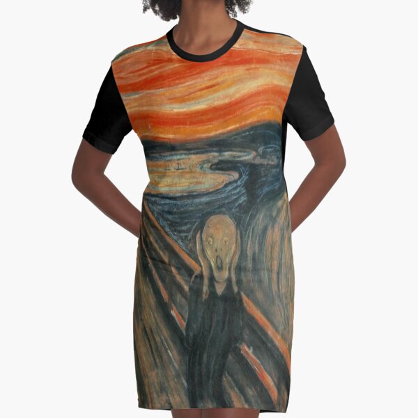 Edvard Munch - The Scream Graphic T-Shirt Dress