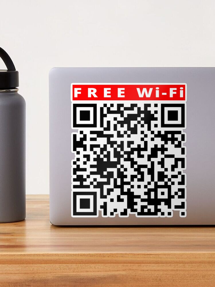 Rick Roll QR Code Wifi Sign Prank : : Industrial & Scientific