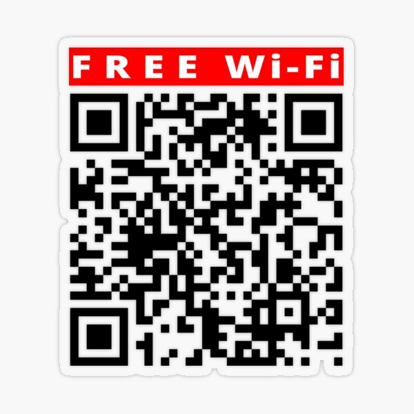 QR-code WIFI password (rickroll) by Boogie