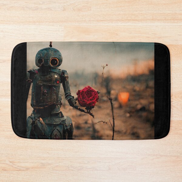 Item preview, Robot with a rose in his hand. designed and sold by Maniock.