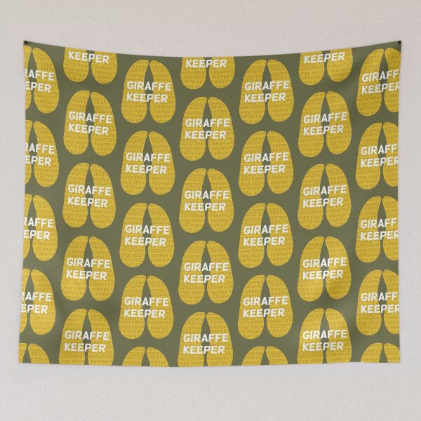 Item preview, Giraffe Keeper Hoofprint,Giraffe Keeper Hoofprint Design – Wildlife Care and Conservation Artwork designed and sold by PrettylittlepastelUk.