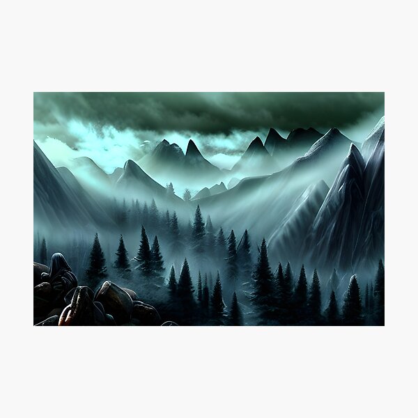 Item preview, Green misty mountain designed and sold by Annka47.