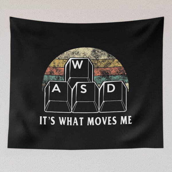 Item preview, WASD It's What Moves Me - Funny PC Gamer Computer Nerd Gift designed and sold by sorebull-fighte.