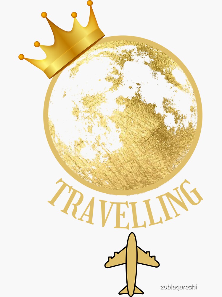 Thumbnail 3 of 3, Sticker, TRAVEL designed and sold by zubiaqureshi.