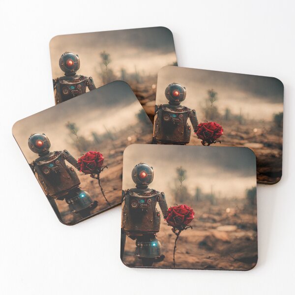 Item preview, Copy of Robot with a rose in his hand. designed and sold by Maniock.