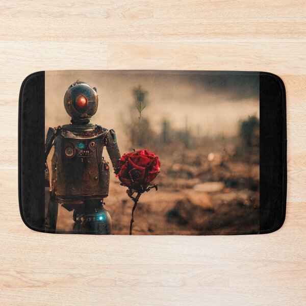 Item preview, Copy of Robot with a rose in his hand. designed and sold by Maniock.