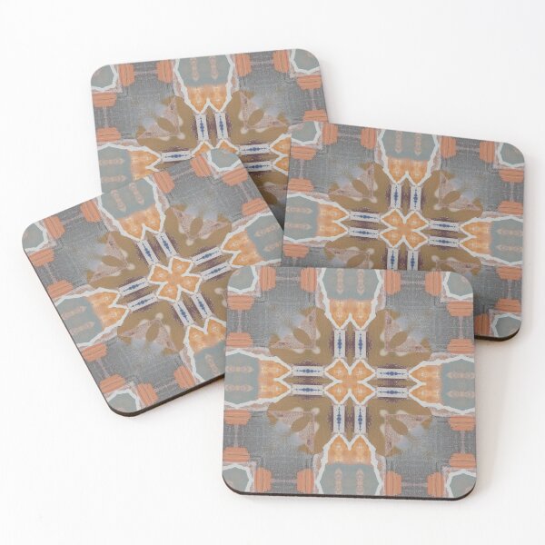 Item preview,  Butterfly Tribe Orange and Blue  by Jenny Meehan 4 designed and sold by Jenny Meehan Art Prints and Patterns  .