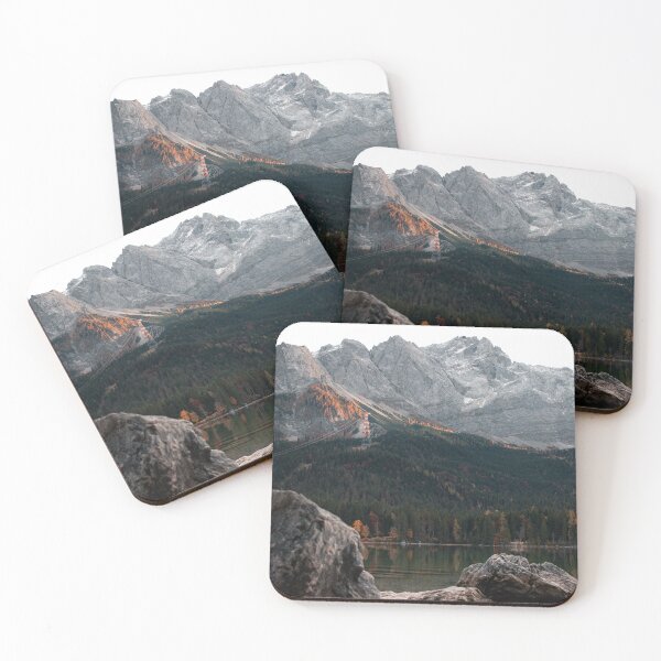 Item preview, Eibsee Lake at Sunset - Zugspitze Mountain, Germanys Highest Peak designed and sold by BackpackTravel.