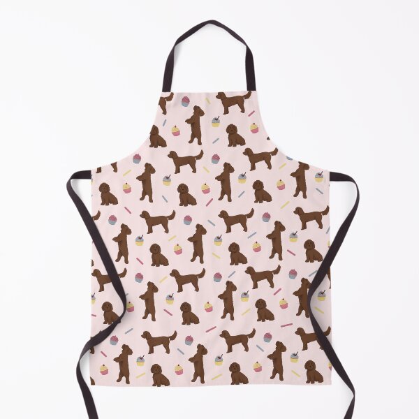 Item preview, Chocolate Cockapoos and Cupcakes Pattern - Pink designed and sold by Kittys-Art.