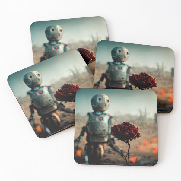 Item preview, Illustration of a robot in a post-apocalyptic world. designed and sold by Maniock.