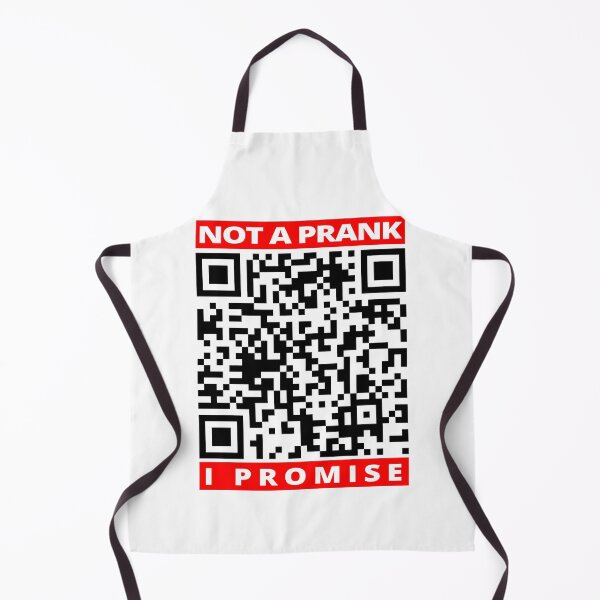 Item preview, Not a prank I promise Prank Rick roll Youtube video never gonna give you up QR code designed and sold by rednumberone.