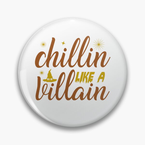 Item preview, Chillin Like A Villain - With Stars And Witches Hat designed and sold by ImagesDesigns.