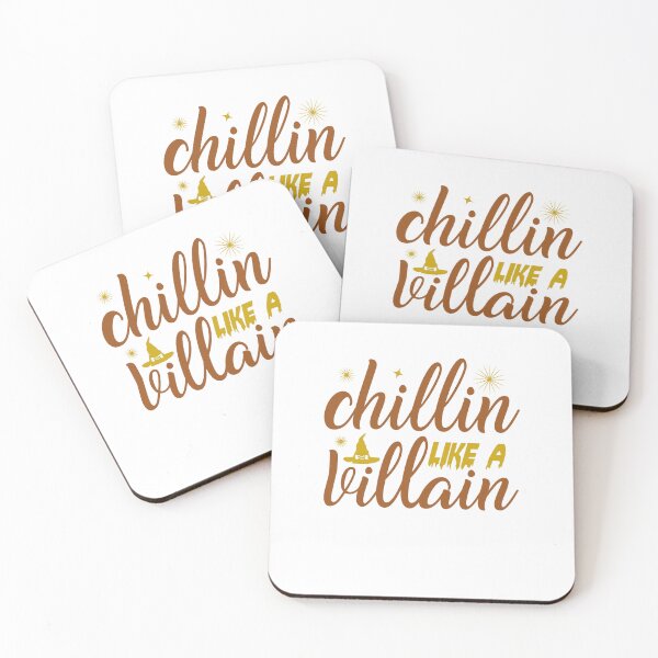 Item preview, Chillin Like A Villain - With Stars And Witches Hat designed and sold by ImagesDesigns.