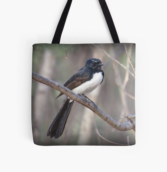 Willie Wagtail All Over Print Tote Bag