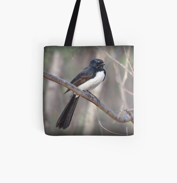 Willie Wagtail All Over Print Tote Bag