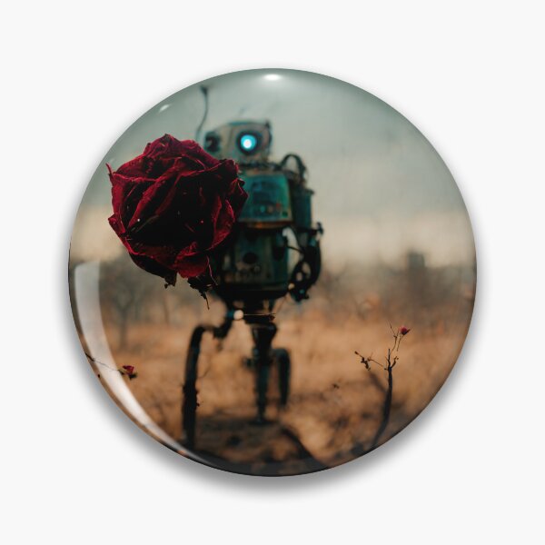 Item preview, Robot with a rose in his hand. designed and sold by Maniock.
