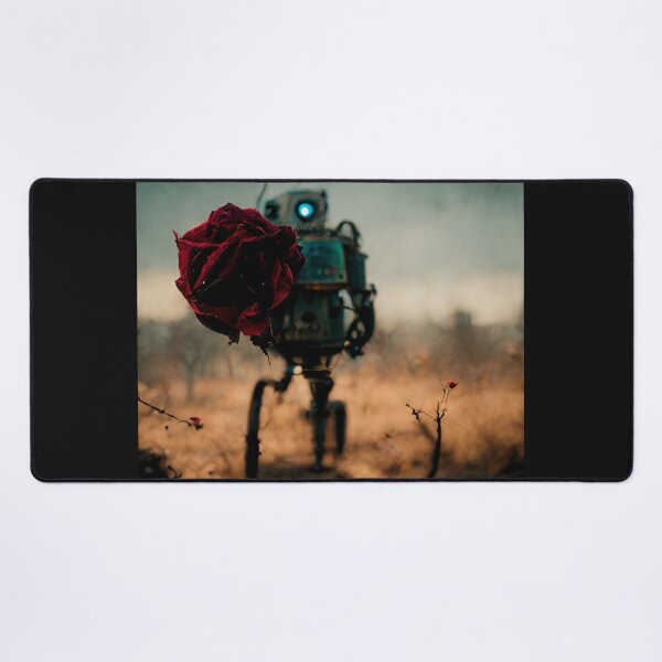 Item preview, Robot with a rose in his hand. designed and sold by Maniock.
