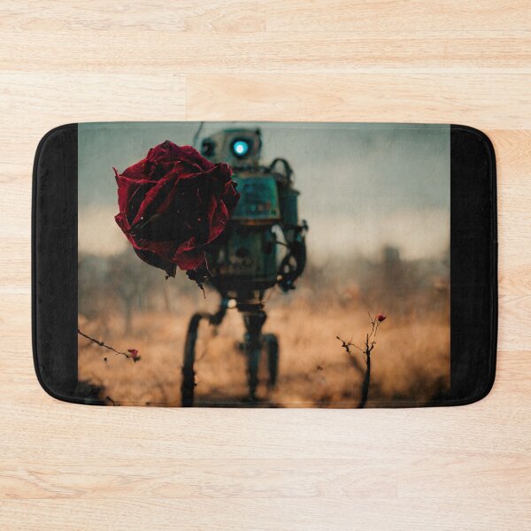 Item preview, Robot with a rose in his hand. designed and sold by Maniock.