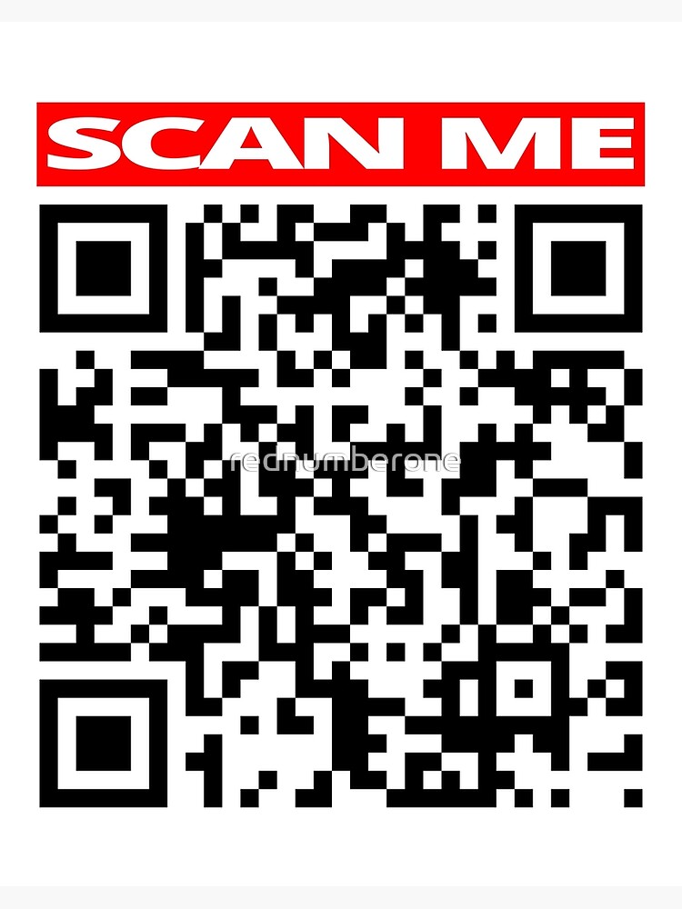 SCAN ME Prank Rick roll  video never gonna give you up QR