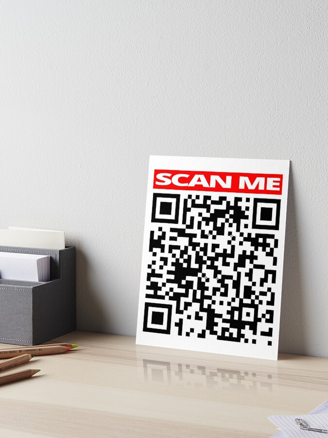 SCAN ME Prank Rick roll  video never gonna give you up QR