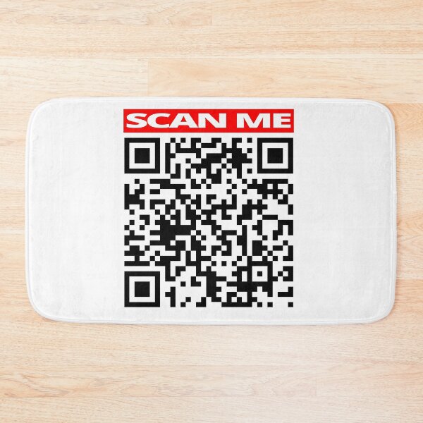 Item preview, SCAN ME Prank Rick roll Youtube video never gonna give you up QR code designed and sold by rednumberone.