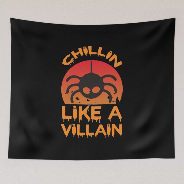 Item preview,  Chillin Like A Villain - Halloween - Spider designed and sold by ImagesDesigns.