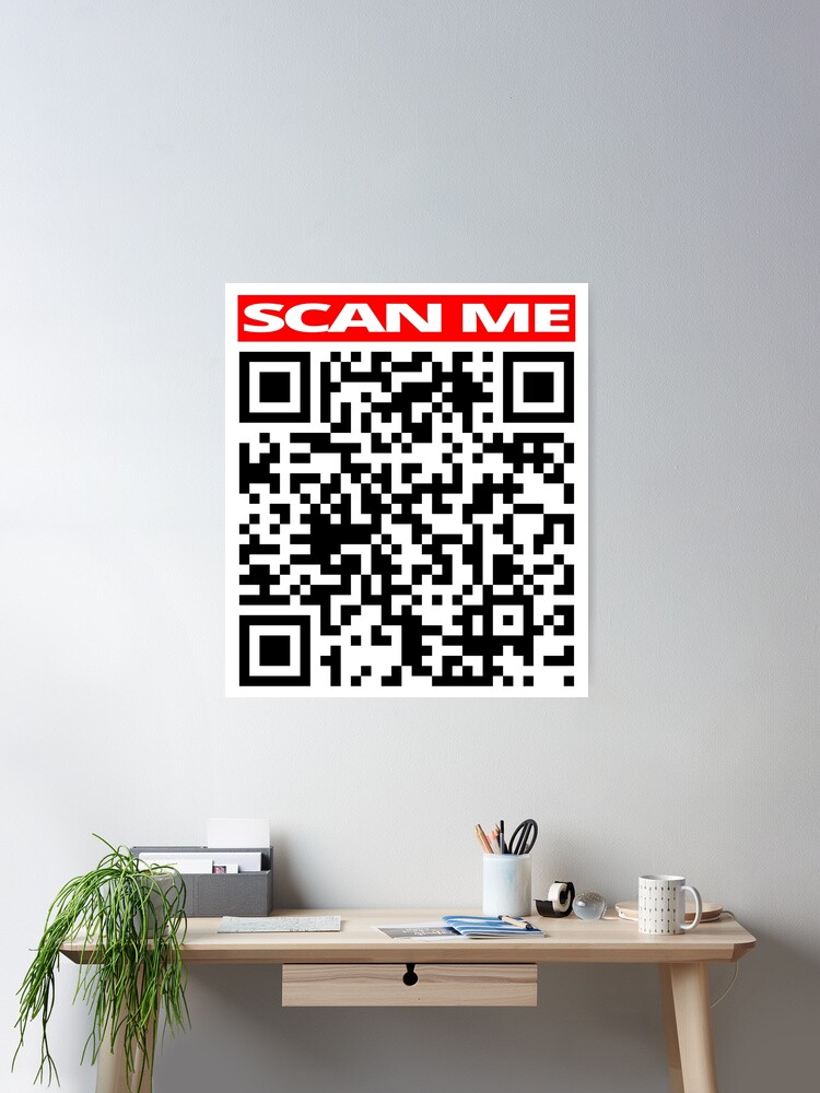 SCAN ME Prank Rick roll  video never gonna give you up QR