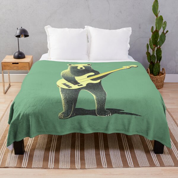 Item preview, Bear Playing a Bass Guitar designed and sold by ThePurpleMelon.