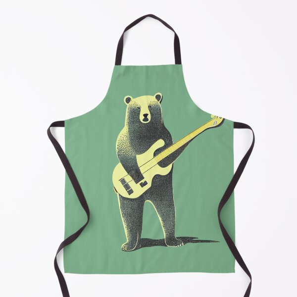 Item preview, Bear Playing a Bass Guitar designed and sold by ThePurpleMelon.