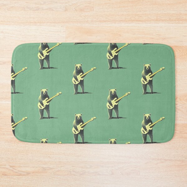 Item preview, Bear Playing a Bass Guitar designed and sold by ThePurpleMelon.