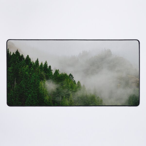 Item preview, Foggy Evergreen Woodland Mountain Forest Wilderness designed and sold by ozunu.