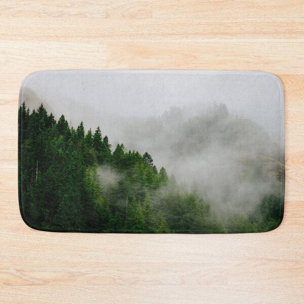 Item preview, Foggy Evergreen Woodland Mountain Forest Wilderness designed and sold by ozunu.